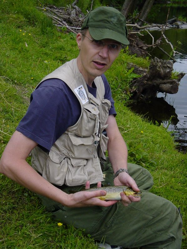 Peter's first trout